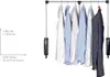 A wardrobe lift with several shirts and a jacket hanging on it. Náhled obrázku produktu