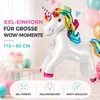 XXL Luftballon Einhorn Pferd 110 x 85 cm - Helium Ballon Produktbild-Vorschau 4