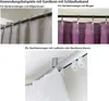Collage of three images showing different ways to hang curtains. Produktbild-Vorschau