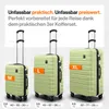 TRAVELY Premium Koffer Set: 77cm, 67cm & 55cm Handgepäck Produktbild-Vorschau 3