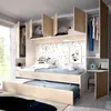 Kinderbett Venturosa,  303 x 97 x 203 cm,  Eiche und Weiß Produktbild-Vorschau 4