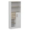 Regal Kinderregal Bücherregal 80cm Weiß/Weiß mit sonoma Produktbild-Vorschau 5