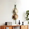 Macramé věšák na klobouky, boho věšák na klobouky na zeď, Náhled obrázku produktu 1