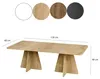Ottana - Couchtisch, 120x60x40h cm Braun Eiche, Rechteckige Produktbild-Vorschau 3