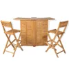 The Living Store 3-tlg. Bistro-Set mit Klappstühlen Produktbild-Vorschau 2