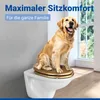 WENKO WC-Sitz Mod. Aldeno Gold matt, aus MDF Produktbild-Vorschau 8