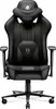 A black gaming chair is shown from the front. Voir les images du produit