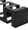 A black metal geometric shelf or stand. Náhľad obrázku produktu