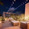 Set Girlande Waterproof 5.5m Weiss+ 8 LED-Glühbirnen E27 Produktbild-Vorschau 3