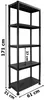 GARDENLINE KUNSTSTOFFREGAL 5-stufig 61x31x171cm PWI0463 Produktbild-Vorschau 5