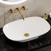 HOROW 60 x 40 cm lavabo da appoggio in Vetroceramica Ovale, Anteprima dell’immagine prodotto 1
