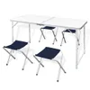 Campingtisch mit 4 Klappstühlen höhenverstellbar Aluminium Produktbild-Vorschau 11