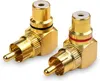 Stück Cinch Winkelstecker Rechtwinkliger Cinch Stecker auf Produktbild-Vorschau 2