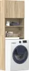 vidaXL Polička na práčku Sonoma dub 64x24x190 cm Materiál Náhľad obrázku produktu 2