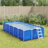 vidaXL Pool-Bodentuch Hellgrau 500x250 cm Polyester Produktbild-Vorschau 2