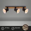 Deckenleuchte Spotleuchte vintage 3xE27 40W Holz Metall Produktbild-Vorschau 2