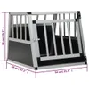 Hundetransportbox mit Einzeltür 54 x 69 x 50 cm Produktbild-Vorschau 11