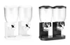 Two sets of cereal dispensers, one white and one black, are shown against a white background. Produktbild-Vorschau