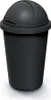 A black trash can with a dome lid. Náhľad obrázku produktu