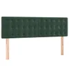 vidaXL Têtes de lit 2 pcs. Vert foncé 72x5x78/88 cm velours Voir les images du produit 1