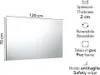 Specchio bagno 120x70 cm reversibile con telaio a supporto Anteprima dell’immagine prodotto 2