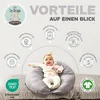 Stillkissen 190x30 XXL | Füllung EPS Mikroperlen | Bezug Produktbild-Vorschau 8