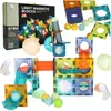 Svetelná magnetická mramorová guľôčková dráha 49 prvkov Náhľad obrázku produktu 2