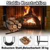 UISEBRT U-Form Kaminholzregal Aussen Kaminholzhalter Produktbild-Vorschau 5
