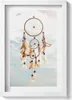 Boho Traumfänger gegen den Himmel– Wandbild mit Rahmen – Produktbild-Vorschau 1