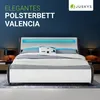 Juskys Polsterbett Valencia 180 x 200 cm mit Matratze, Produktbild-Vorschau 2