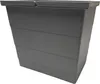 A gray plastic trash can with a lid. Náhled obrázku produktu