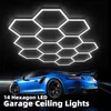 14 Wabenförmige LED Garagenleuchten 520W 20160LM 6500K Produktbild-Vorschau 7