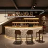 Comptoir de bar rond avec façade en pierre synthétique Voir les images du produit 4