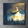 Coloray Uhr auf Leinwand 30x30 cm Wand Uhr Dekoration Produktbild-Vorschau 2