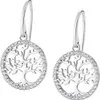 Lotus Silver TREE OF LIFE | Ohrringe Lebensbaum Zirkonia Produktbild-Vorschau 1