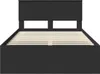 Möbel Bettrahmen Schwarz 120 x 200 cm Massives Kiefernholz Produktbild-Vorschau 7