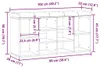 vidaXL Lavica na topánky Artisan dub 102x32x50 cm Materiál Náhľad obrázku produktu 6