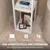 HOMCOM Stehlampe Stehleuchte mit 3 Fächern E27 Sockel USB-A Produktbild-Vorschau 4