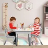XINZI Kindertisch mit 2 Stühlen, 80×60cm Kindertischgruppe Produktbild-Vorschau 10