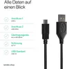 USB-Mini Kabel USB-A-St./USB-B-Mini 5-pin St. 1m Produktbild-Vorschau 2