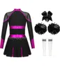 A cheerleading costume set laid out against a white background. Produktbild-Vorschau