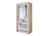 Easy4You L2 100 cm Sonoma Schiebetüren Kleiderschrank Produktbild-Vorschau 2