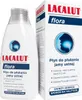 A bottle and box of Lacalut Flora mouthwash are displayed side-by-side against a white background. Náhľad obrázku produktu