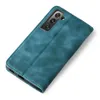 A teal flip case for a smartphone is shown on a white background. Produktbild-Vorschau