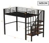 Flieks Hochbett 140x200cm mit Treppe, Etagenbett Kinderbett Produktbild-Vorschau 7