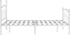 vidaXL Bettgestell mit Lattenrost Weiß Metall 160 × 200 cm Produktbild-Vorschau 5