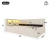 Canapé-lit hydraulique 90x200 cm avec port USB, lit pour Voir les images du produit 4