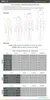 A size chart for children's and adult costumes, showing measurements for height, chest, waist, and hips. Anteprima dell’immagine prodotto