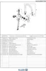 An exploded diagram of a faucet with numbered parts and a corresponding parts list. Produktbild-Vorschau