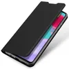 A black flip case for a smartphone is shown on a white background. Produktbild-Vorschau